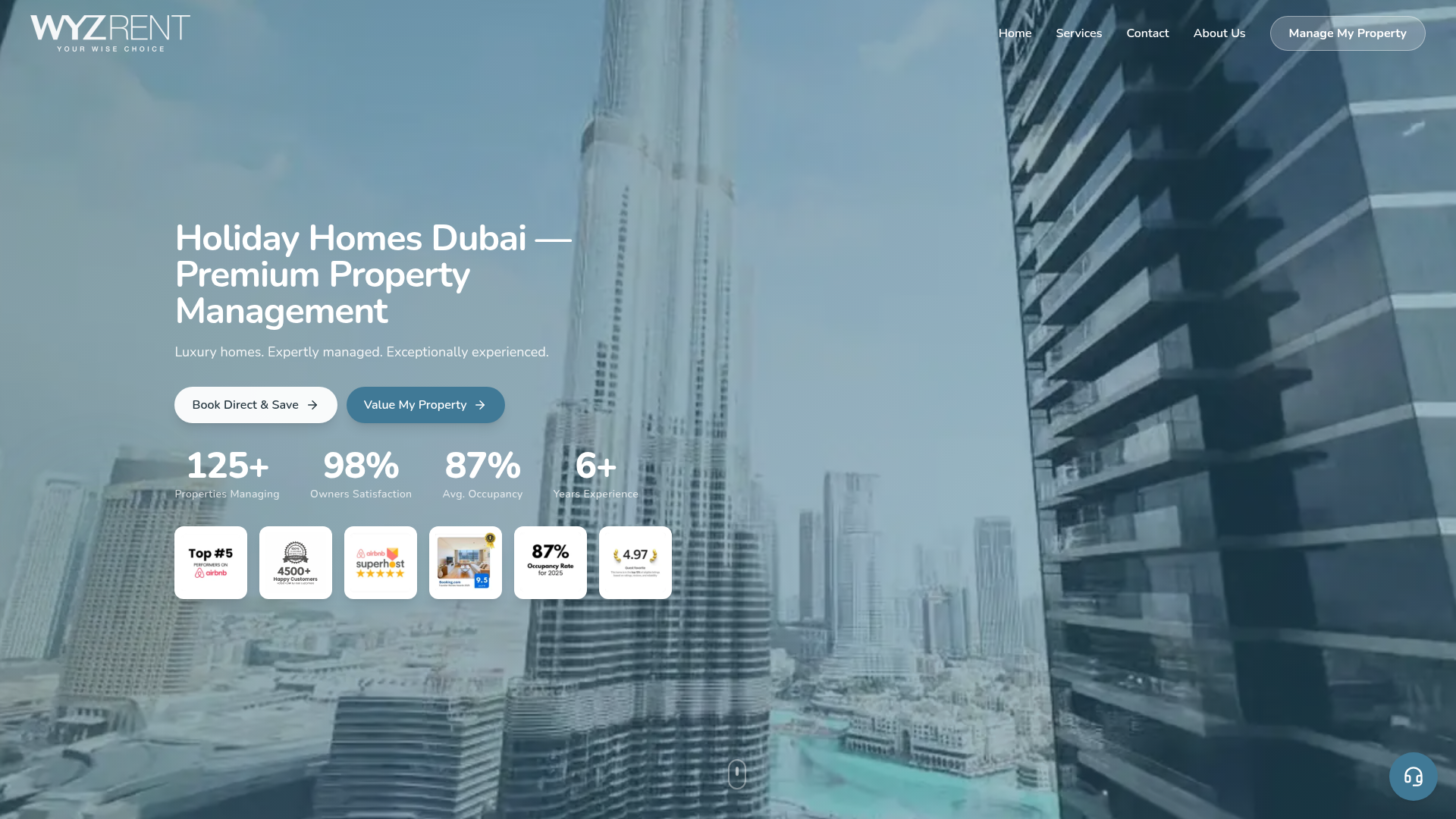 WyzRent website screenshot